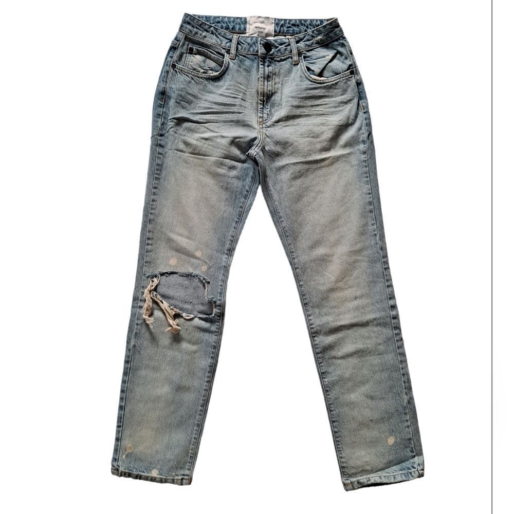 ONETEASPOON The Awesome Baggie Distressed Denim Jeans Kansas Blue 27 Wai…